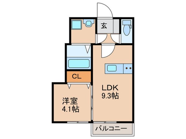 カローレ岡垣Ⅱの物件間取画像